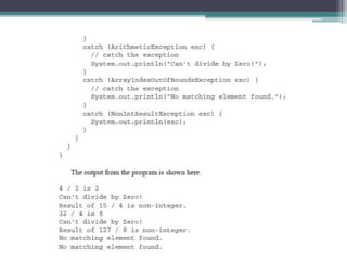 Chap2 exception handling