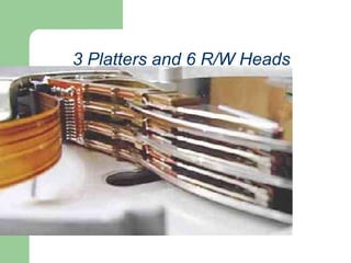 3 Platters and 6 R/W Heads 