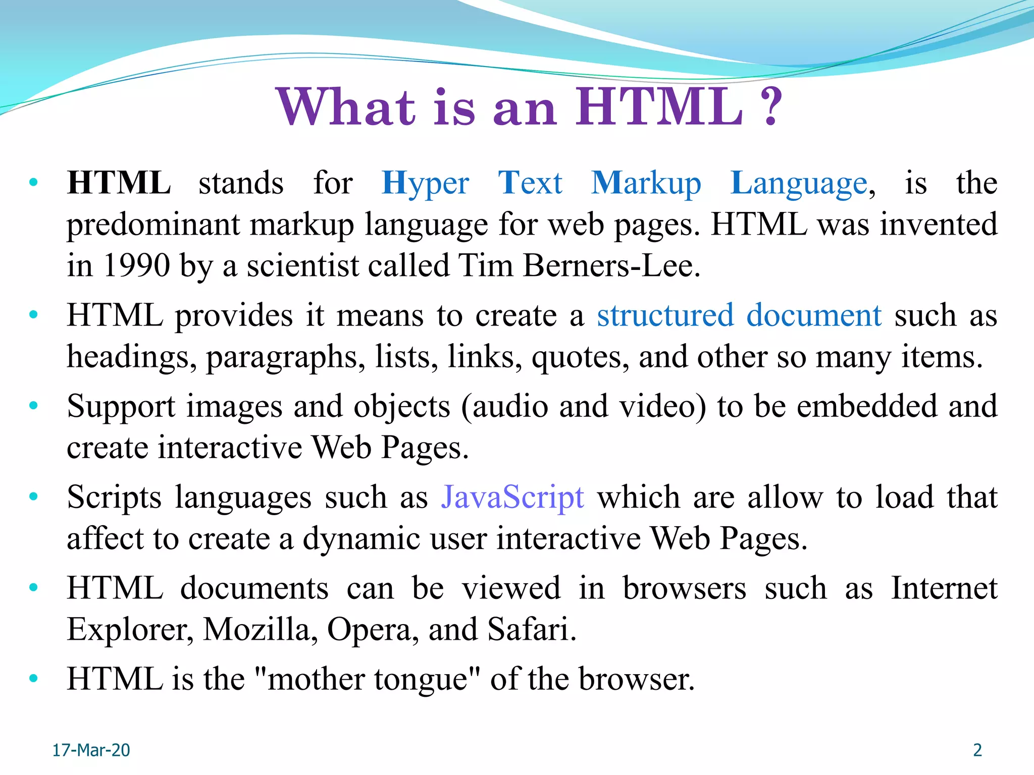 Internet Programming | PPT