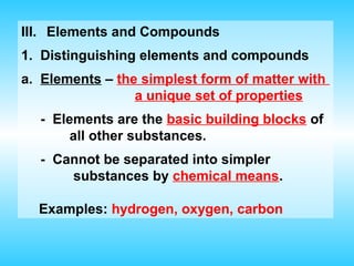 Chapter 2 - Matter and Change | PPT