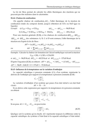 Chap2 Premier principe de la thermodynamique | DOCX