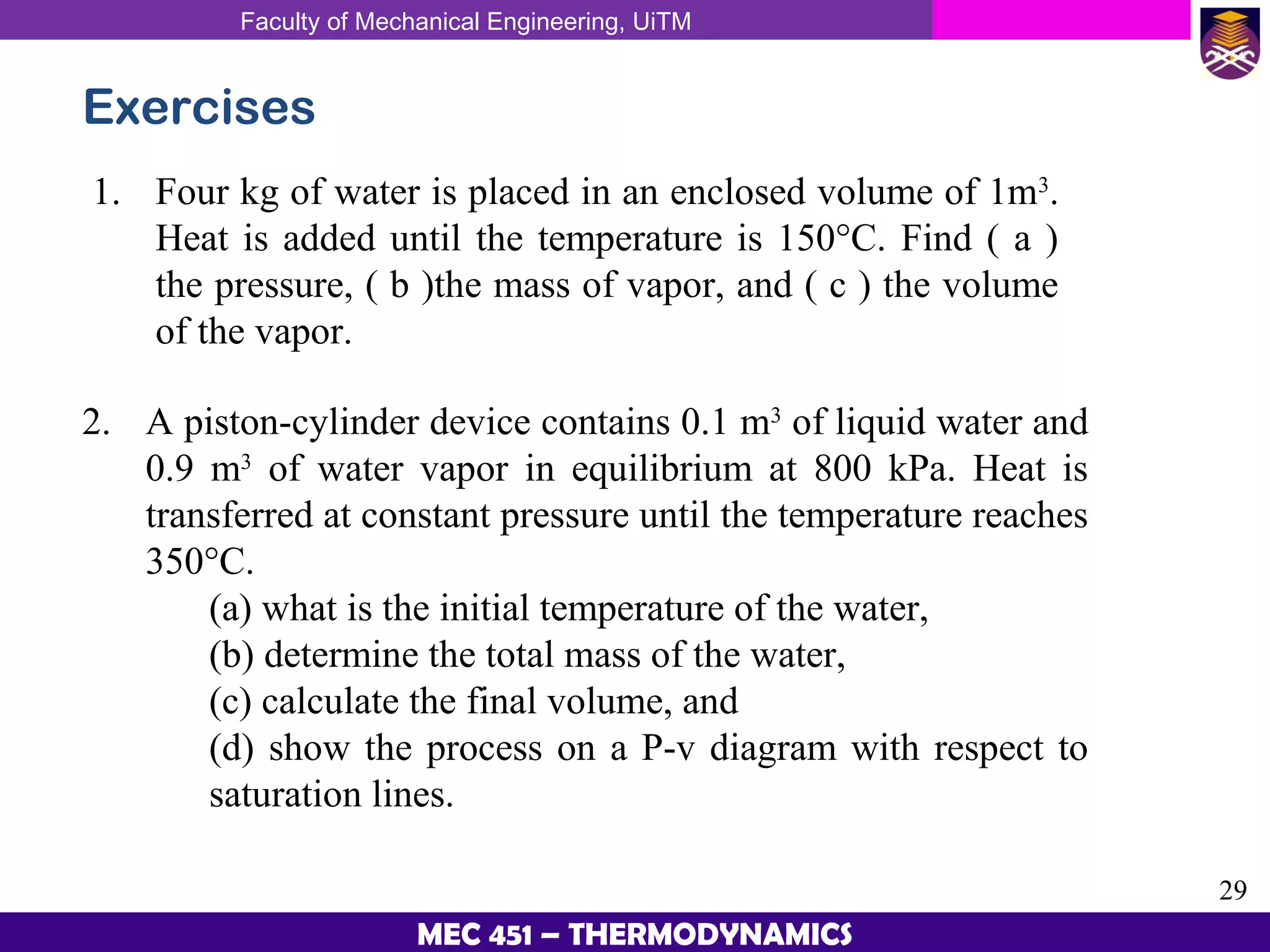 Thermodynamic Chapter 2 Properties Of Pure Substances | PPT