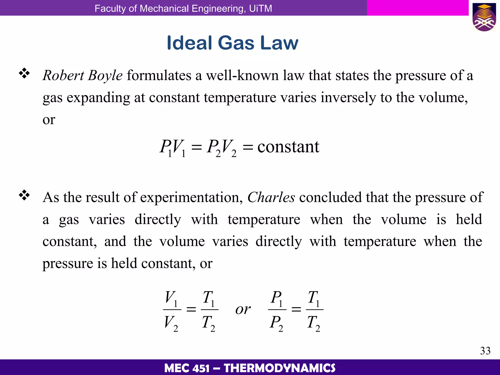 Thermodynamic Chapter 2 Properties Of Pure Substances | PPT