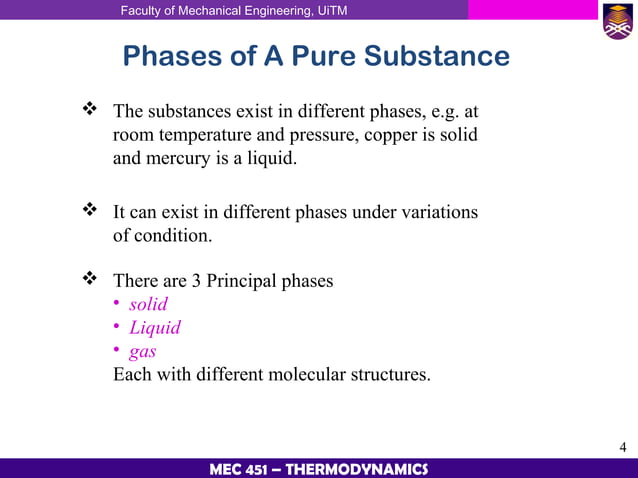 Thermodynamic Chapter 2 Properties Of Pure Substances | PPT | Chemistry ...