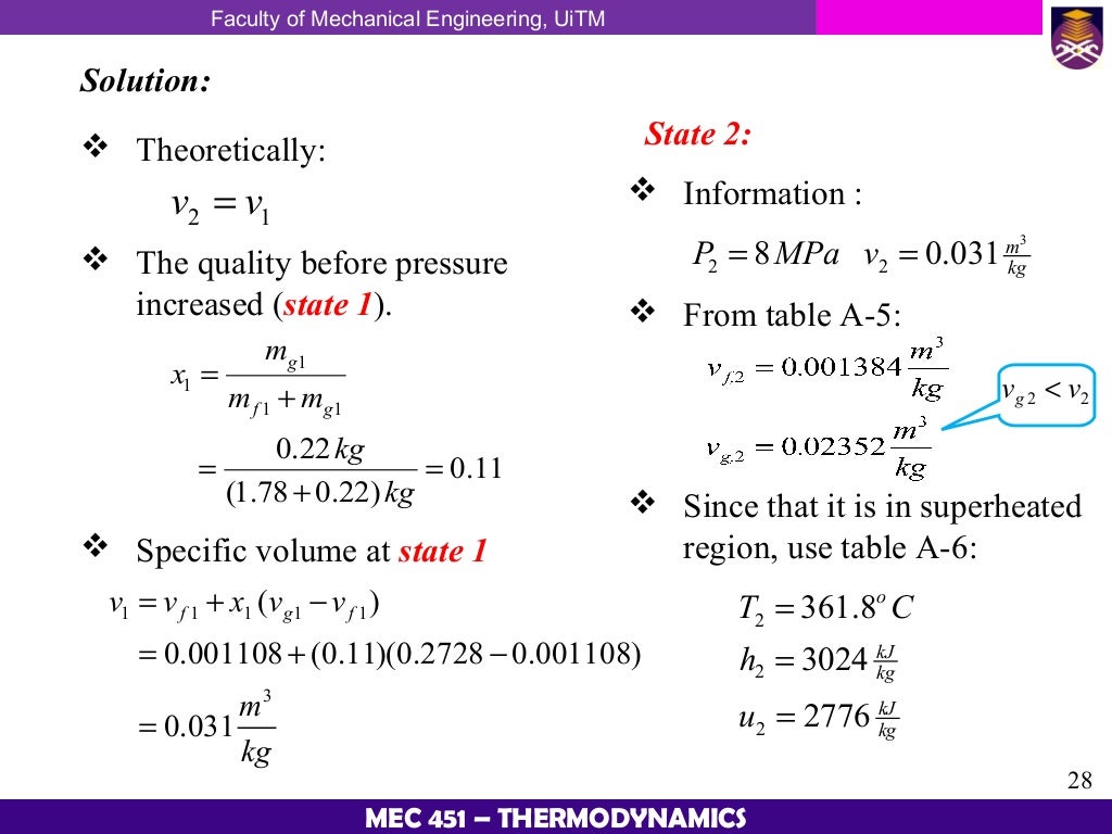 Thermodynamic Chapter 2 Properties Of Pure Substances