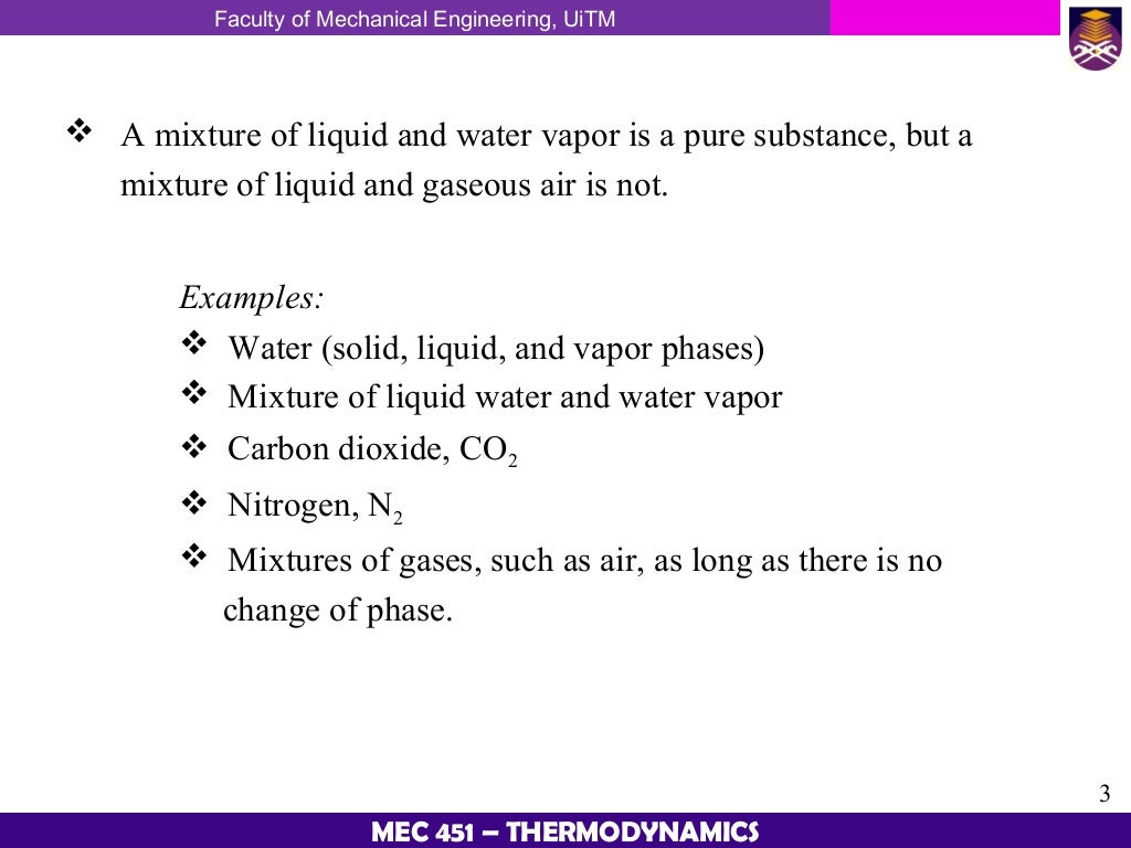 Thermodynamic Chapter 2 Properties Of Pure Substances