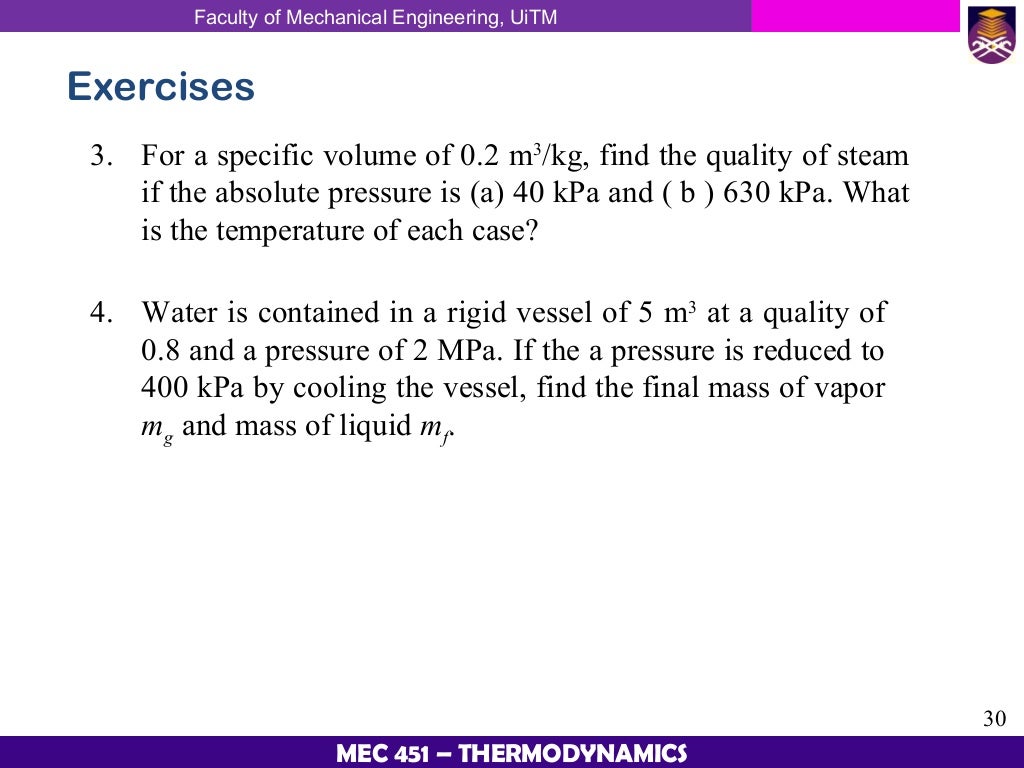 Thermodynamic Chapter 2 Properties Of Pure Substances