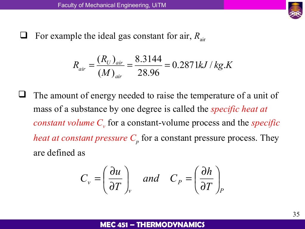 Thermodynamic Chapter 2 Properties Of Pure Substances