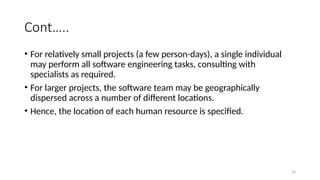 chapter 2 Software Project Management.pptx of HAWASA university | PPTX