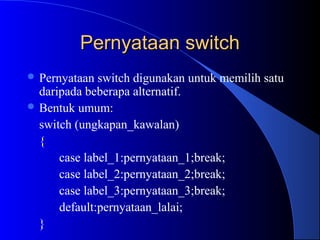 Komputer Dan Pengaturcaraan(Struktur Kawalan) | PPT