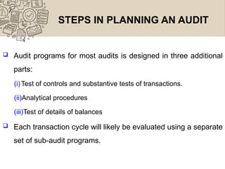 Chapter Three (3) - Audit Planning and procerdure | PPT