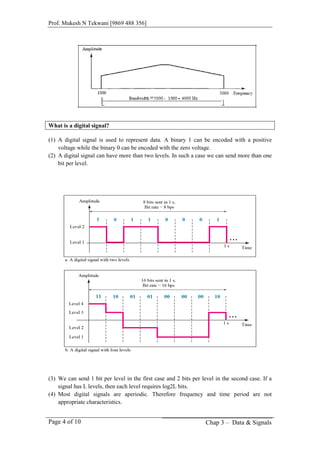 Chap 3 data and signals | PDF