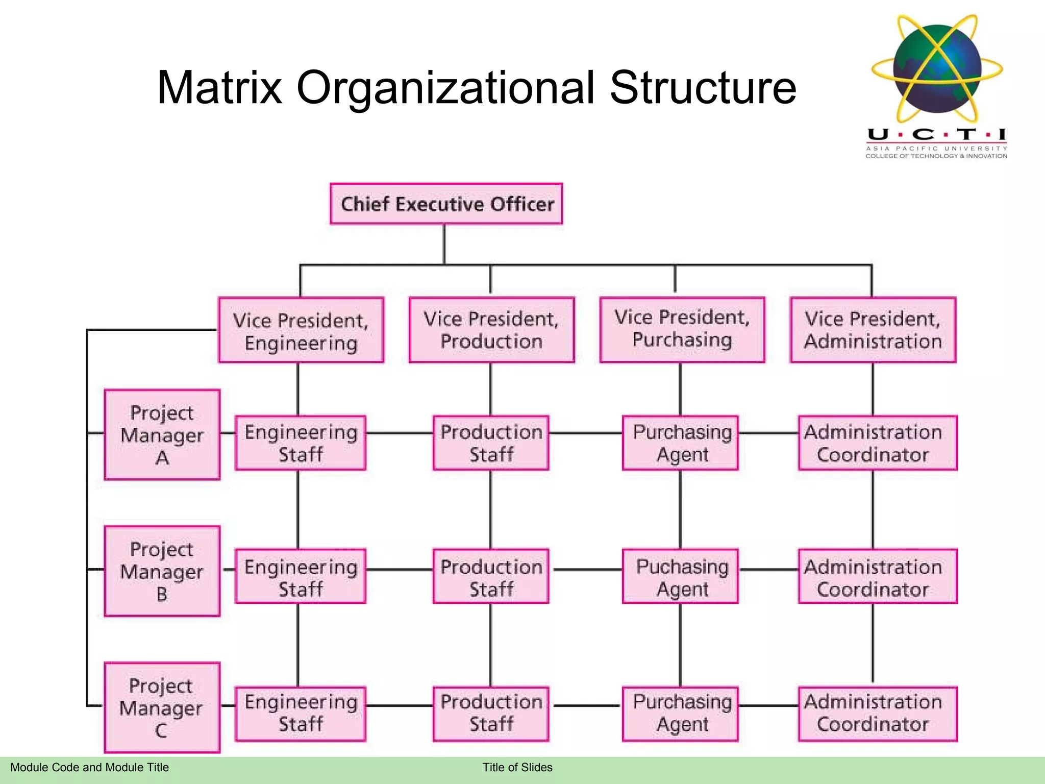 Matrix Organizational Structure 