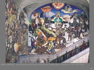 DIEGO RIVERA,  Ancient Mexico , from the  History of Mexico  fresco, National Palace, Mexico City, 1929–1935. Fresco. 