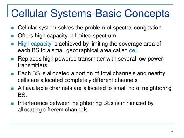 cellular concepts in wireless communication