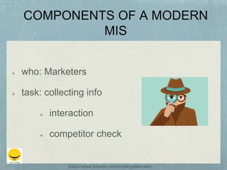 who: Marketers
task: collecting info
interaction
competitor check
https://www.linkedin.com/in/jiahpellamado/
 