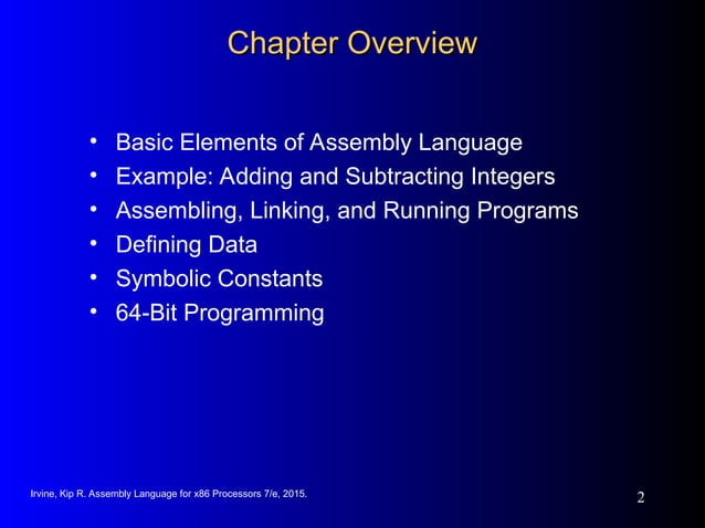 chap3intro.ppt(assembly language fundamentals) | PPT