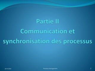 2019-2020 Process management 2
 