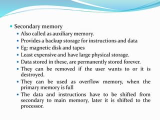 Chap3 primary memory | PPTX