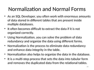 Relational Datatable Normalization chapter 3 Relational database design.pptx