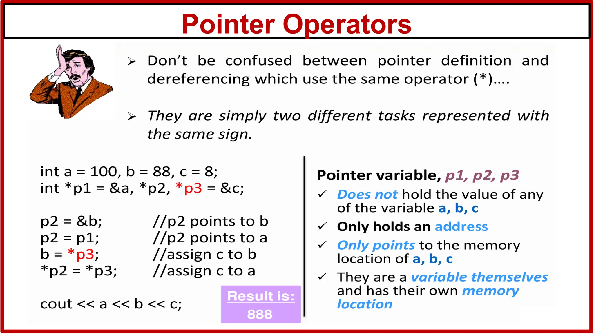 Pointer Operators
 