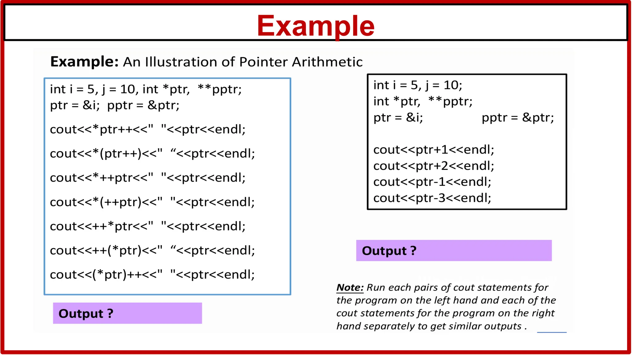 Example
 