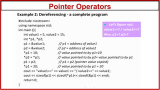Pointer Operators
 