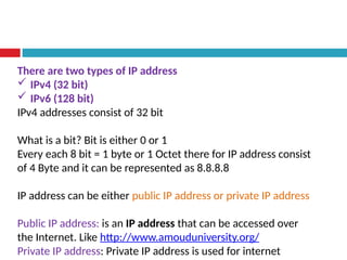 Sophomore computer Science Computer Networking Chapter four.pptx