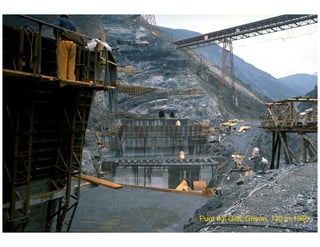 ÉC OLE POLY TEC HNIQUE
FÉDÉRALE D E LAUSANNE
Laboratoire de Constructions Hydrauliques
Barrages en béton
Barrages - voûtes
Punt dal Gall, Grison, 130 m,1968
 