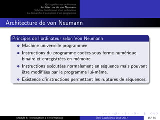 Chapitre 4: Architecture simplifiée d’un ordinateur | PDF