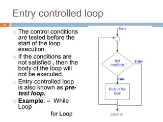 control structures in c if switch for | PPT
