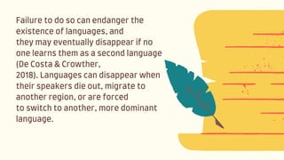 Language Disapper Diversity of Languages and Multilingualism | PDF