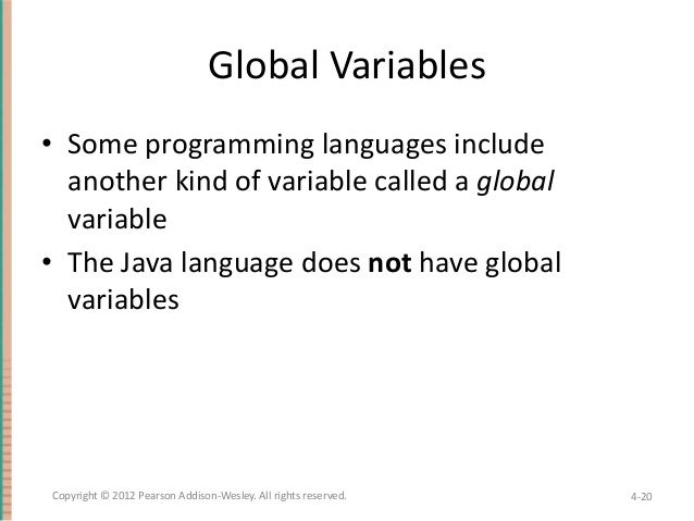 Chapter 4 Absolute Java