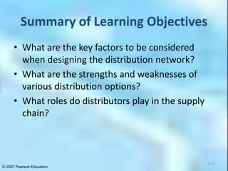 Chap 4 Designing the Distribution Network in a Supply Chain | PPT
