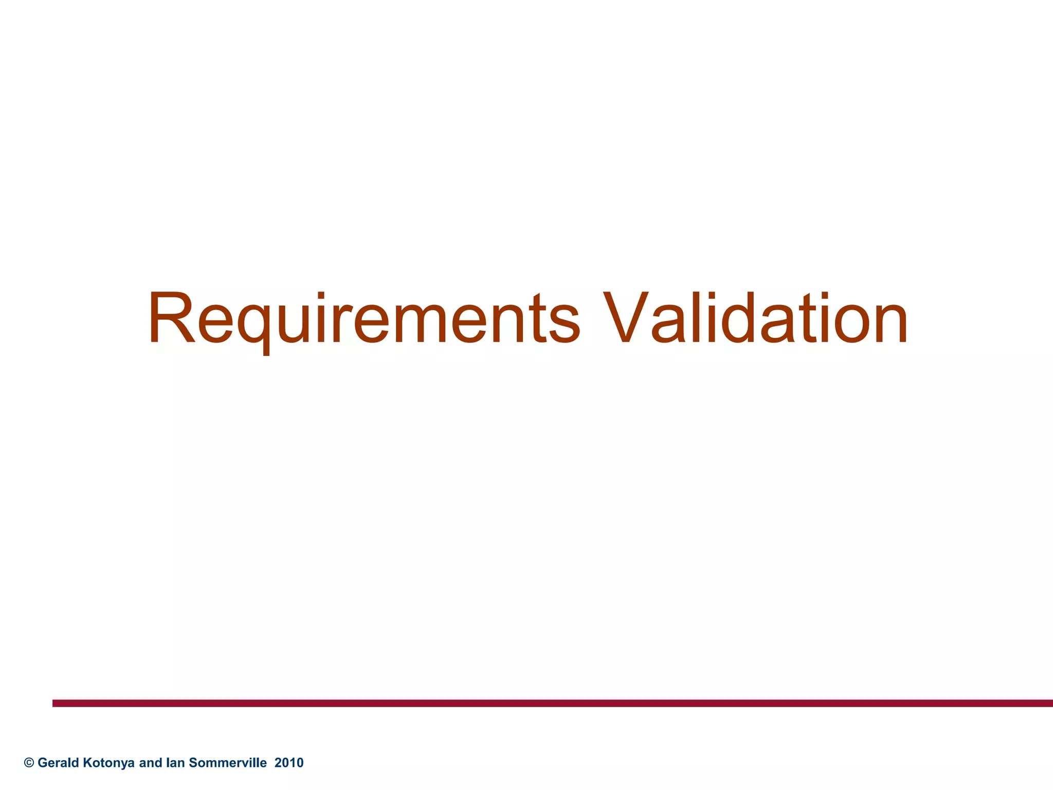 Chap4 RE validation | PPT