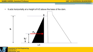 Types of Forces Acting on Gravity Dam | PPTX