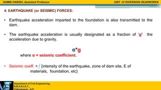 Types of Forces Acting on Gravity Dam | PPTX