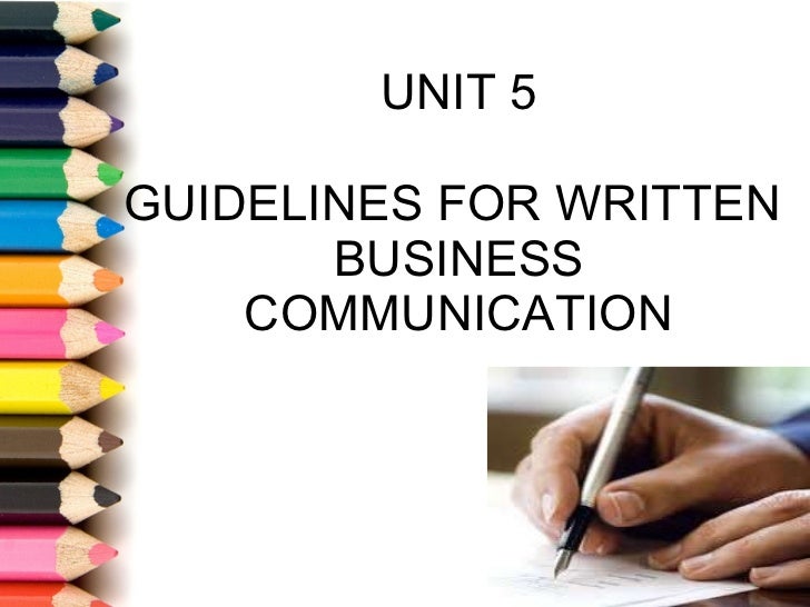 Written Business Communication