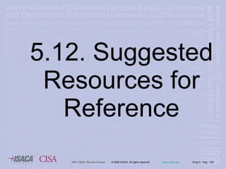 5.12. Suggested Resources for Reference 