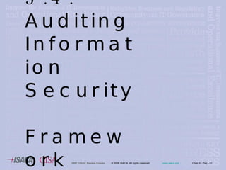 5.4. Auditing Information Security  Framework 