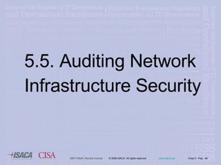 5.5. Auditing Network Infrastructure Security 