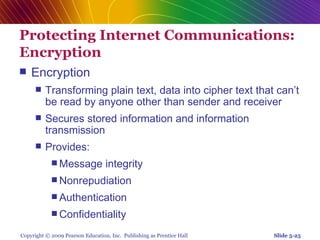 Chap 5   online security and payment systems