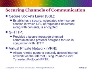 Chap 5   online security and payment systems