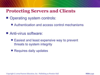 Chap 5   online security and payment systems