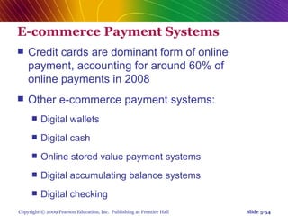 Chap 5   online security and payment systems