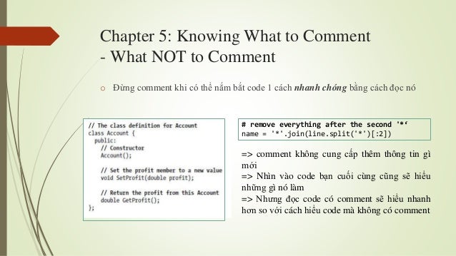 Chap 5 6 - The Art of Readable Code