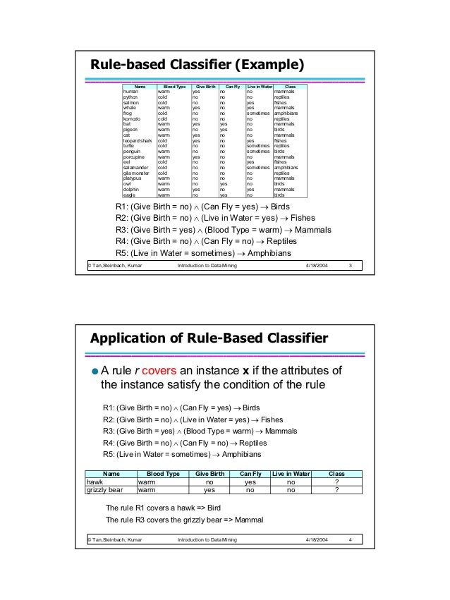rulebased classifier