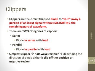 Two Parallel Clipper Chapter 5: Diode | PDF | Chemistry | Science