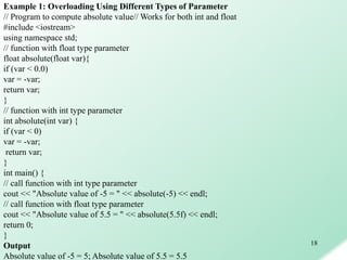 Chap 5 c++ | PPT