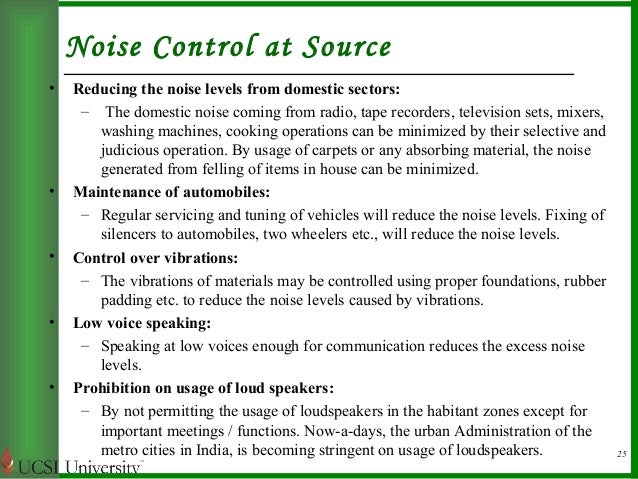 What are some ways to prevent noise pollution?